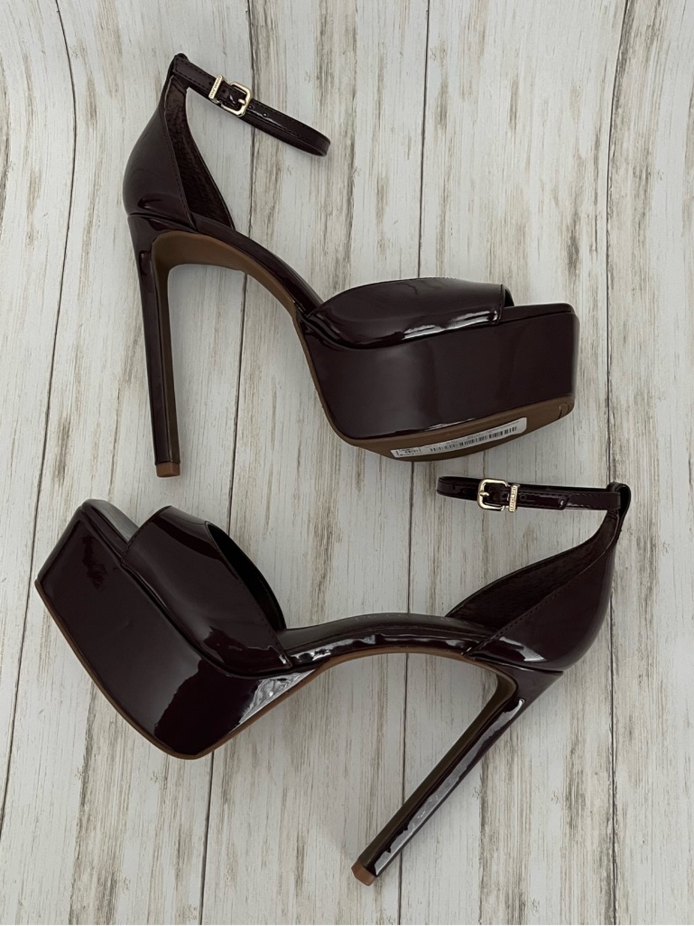 Gianni Bini Natali Patent Platform Ankle-Strap Sandal - Picture 5 of 9